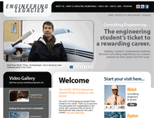 Tablet Screenshot of engineeringlegacies.com